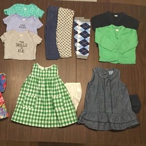 Baby girl lot, sizes 6-12 mos, mixed brands